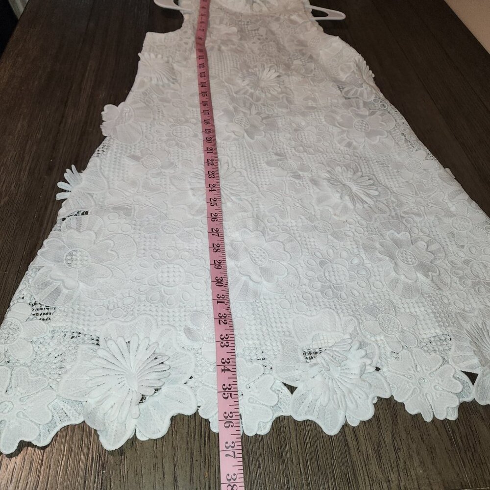 Tuckernuck Blanc Guipure Lace Blythe Dress NWT XS - Picture 3 of 9